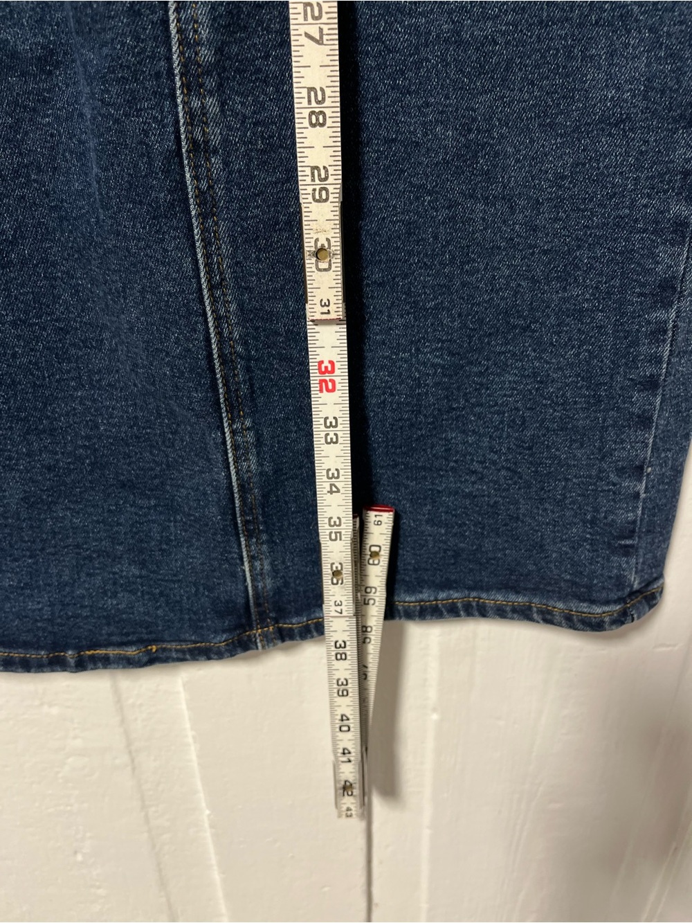 NWT STS Blue Nikki Pencil Denim Maxi Skirt with back slit size 25 - Picture 7 of 8